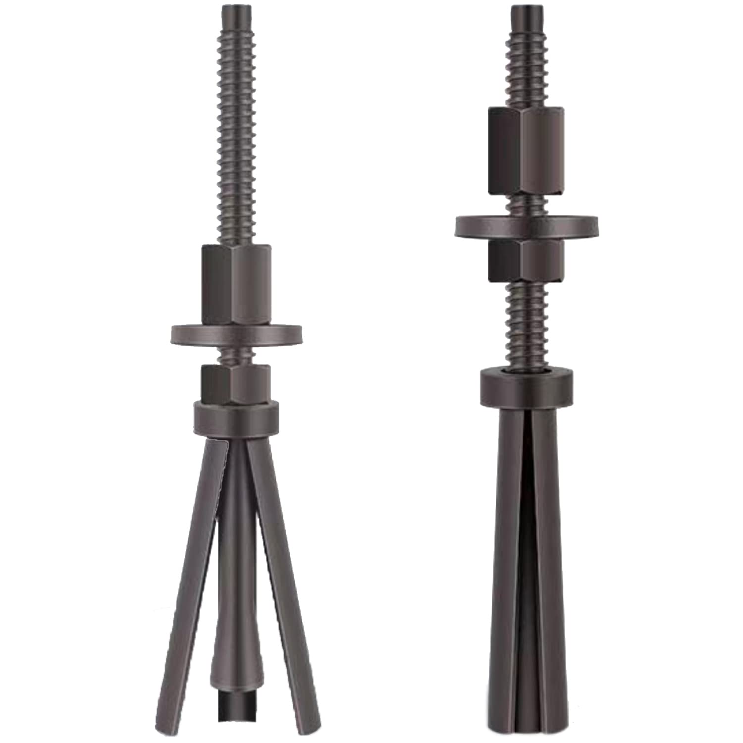 Quick Release Core Drill Stand Anchor Bolt & Nut Reusable Expansion Bolt M12 Threaded Bolt Perfect for Anchoring Core Drilling Machines, Rig Stands, Wall Saw Track and Wire Saws 2 Sets