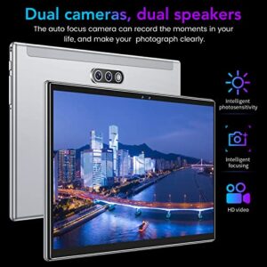 IPS Dual Camera Tablet 10.1 Inch Tablet 2.4 5G WiFi 6GB RAM 128GB ROM Home (US Plug)