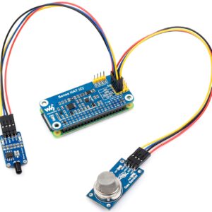 waveshare for Raspberry Pi 4B/3B+/3B/2B/B+/A+/Zero/Zero W/Zero 2W, Sense HAT (C) Onboard Gyroscope, Accelerometer, Magnetometer, Barometer, Temperature, Humidity Sensor, Supports External Sensors