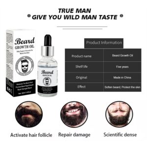 DISAAR Beauty Beard Growth Oil Daily Support Formula Moisturizing Roots Repair Damaged Hair 30ml / 1fl.oz