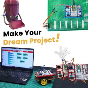 PicoBricks Raspberry Pi Pico W Starter Kit - 26 Pieces DIY Project Kit with 3 Learning Book and 25 Project Videos, Raspberry Pi Starter Kit, Raspberry pi pico, Raspberry pi kit