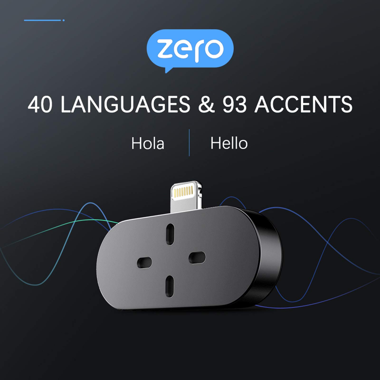 Timekettle WT2 Edge/W3 Translator Device, Bidirection Simultaneous Language Translator with 40 Languages & 93 Accent Online Bundle with Timekettle Zero Language Translator Device for iOS System Only