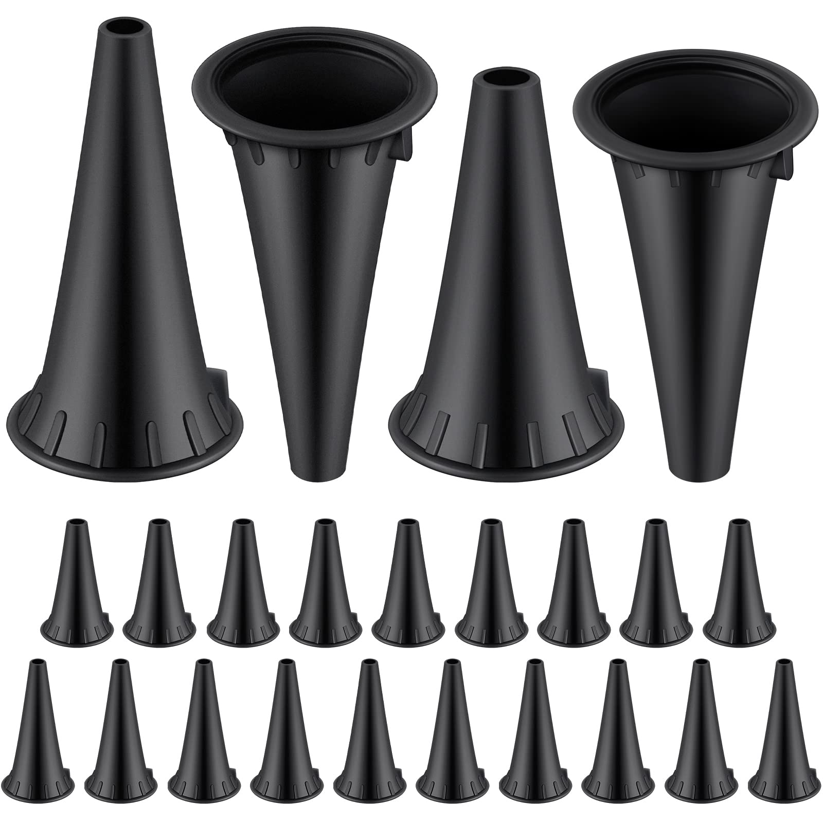 LEIFIDE 200 Pcs Universal Otoscope Speculums, 2 Pack of 100 2.75/4.25 mm Disposable Otoscope Cover Plastic Otoscope Specula Tips, Ear Specula for Adults and Children