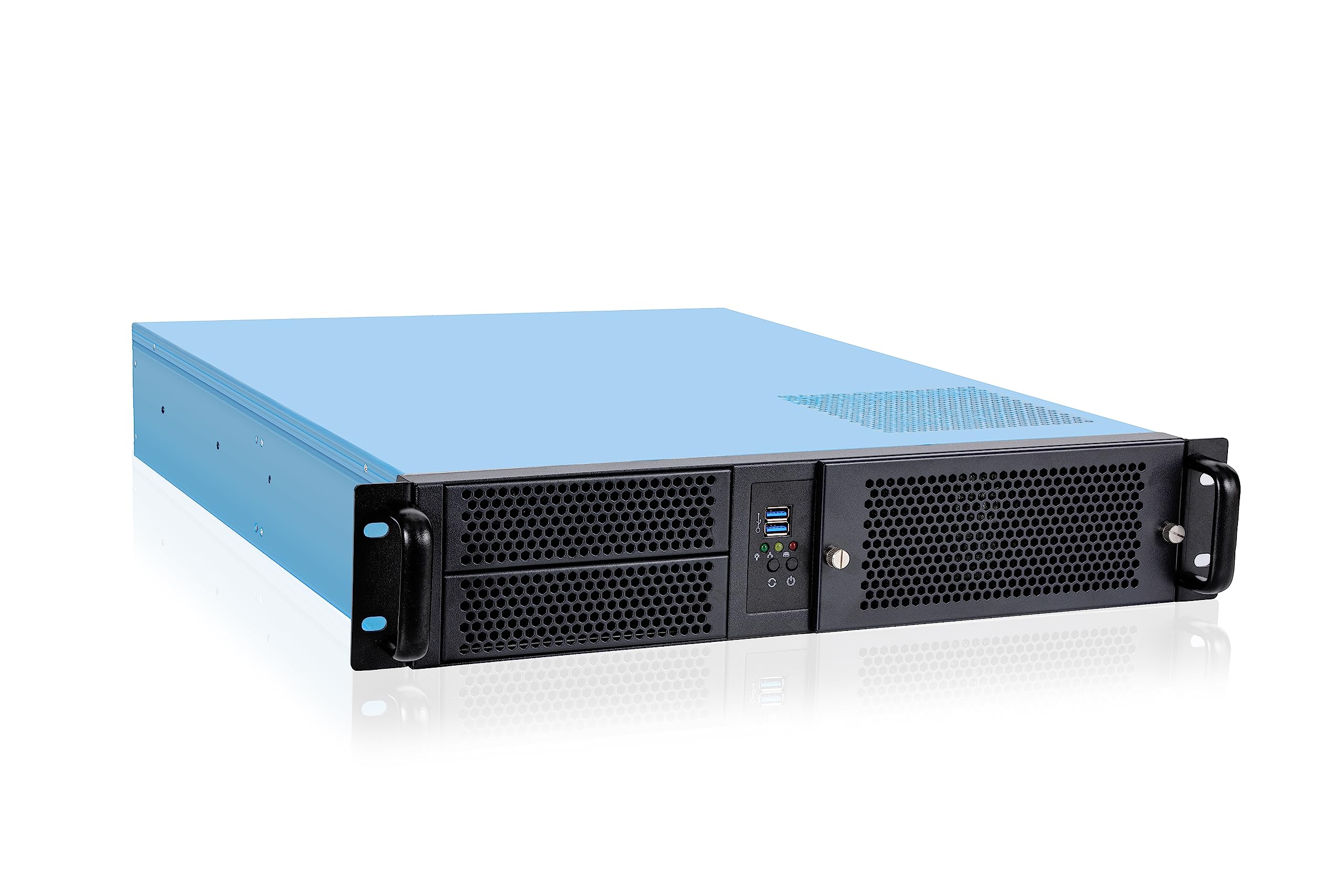 RackChoice 2U Rackmount Server Chassis 2x5.25 + 6x3.5 ATX/MATX Support ATX PSU with Either top or Side Cooling