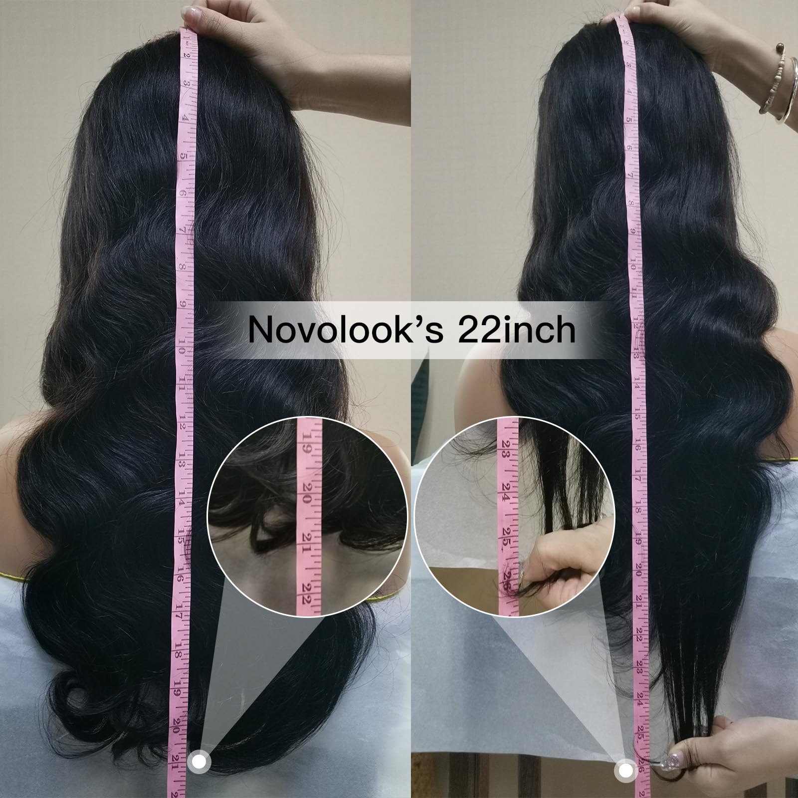 ALIACHOOS 22” Lace Front Wigs Human Hair 13x4 Body Wave Transparent Lace Frontal Wigs with Baby Hair Pre Plucked 22 Inch Body Wave Lace Frontal Human Hair Wigs for Black Women 180 Density