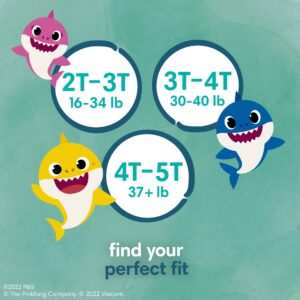 Pampers Pure Protection Training Pants Baby Shark - Size 3T-4T, 92 Count, Premium Hypoallergenic Training Underwear