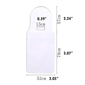 Small USB Flash Drive Holders Resealable Flap Clear Bags Pockets (25 Pack)