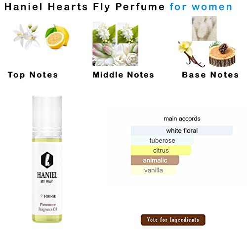 Haniel Pheromone Oil Perfume for Women, Feromonas Para Atraer Hombres, Pharamon Perfume for Women, Sandazee Pheromone Oil, Attraction Perfume Essential Oil Fragrance for Girl Roll on