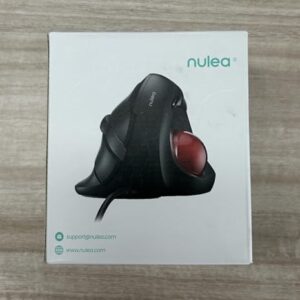 Nulea Wired Trackball Mouse for Large Hand, Vertical Ergonomic Mouse with Trackball, Easy Thumb Control with 5 Adjustable DPI, Precise & Smooth Tracking, Compatible for PC, Laptop, Mac, Windows