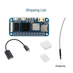 youyeetoo Banana pi M2 Zero Open Source Singal Board Computer, 512MB SDRAM Mini HDMI onboard WiFi (AP6212) & Bluetooth, Support Raspbian Android Armbian RetroPie Ubuntu (Heat Sink Set)