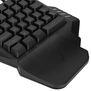 35 Keys One Handed Gaming Keyboard with LED Backlight, Ergonomic Design Professional Gaming Keyboard for Win 2000, Win XP, Win Me, Vista, Win 7