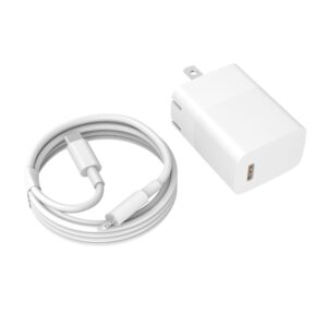 20w fast charger fit for airpods pro 1 2 3 gen, fit for airpods max a2096, fit for airpods 1st/2nd/3rd generation and 6.6ft charging cable wall block power cord adapter