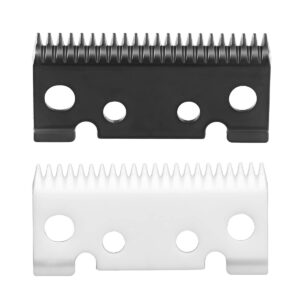 vrmeta 2pcs replacement ceramic blades for andis master-01556, master replacement blade, ceramic blades, adjusts from 000-1, long-lasting sharp blade