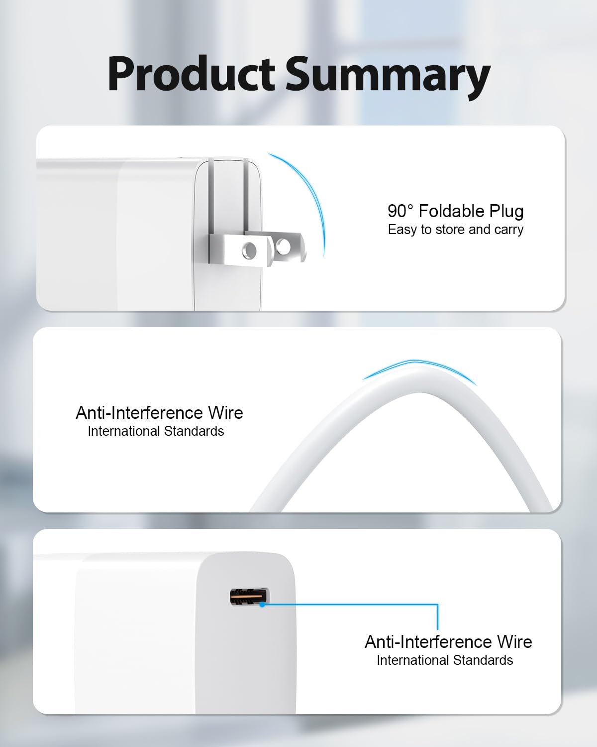 20W Fast Charger Fit for AirPods Pro 1 2 3 Gen, Fit for AirPods Max A2096, Fit for AirPods 1st/2nd/3rd Generation and 6.6Ft Charging Cable Wall Block Power Cord Adapter