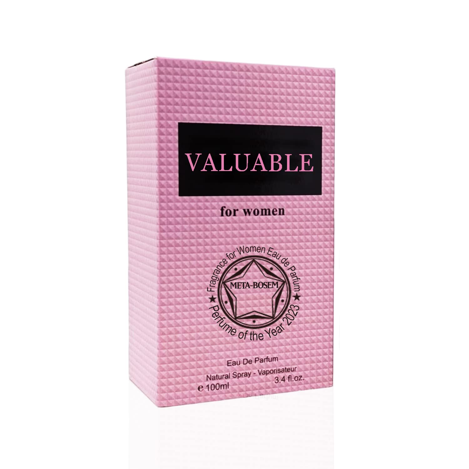 META-BOSEM Valentne Mliano, Women Perfume Eau de Parfum Natural Spray - Fruity Floral Notes - Spicy Woody Accords- Great Holiday Gift - for All Day Use - a Classic Bottle, 3.4 Fluid Ounce/100Ml