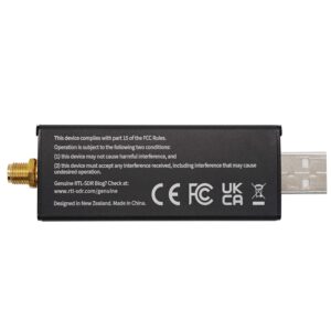 RTL-SDR Blog V3 R860 RTL2832U 1PPM TCXO SMA Software Defined Radio (Dongle Only) (Black)