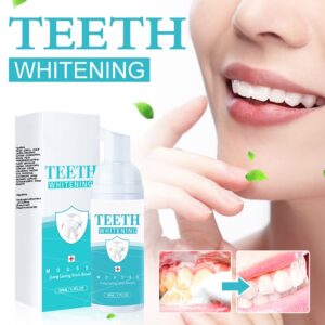 2Pcs Teeth Whitening Mousse Foam Teeth Whitening Toothpaste,Whitens Teeth Fresh Breath,Deep Cleaning Toothpaste,Toothpaste Replacement Mouthwash, Mouthwash Teeth Whitening