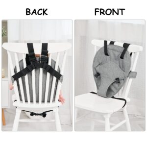 Travel Harness Seat for Baby High Chair,Safety Harness Chair Accessory for Baby Feeding, Portable Fabric Harness Toddler Chair Seat with Adjustable Straps, Baby Must Haves Travel Essential