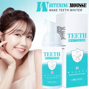 2Pcs Teeth Whitening Mousse Foam Teeth Whitening Toothpaste,Whitens Teeth Fresh Breath,Deep Cleaning Toothpaste,Toothpaste Replacement Mouthwash, Mouthwash Teeth Whitening