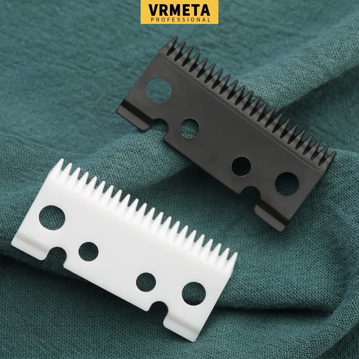 VRMETA 2pcs Replacement Ceramic Blades for Andis Master-01556, Master Replacement Blade, Ceramic Blades, Adjusts from 000-1, Long-Lasting Sharp Blade