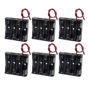 6pcs 4 aa battery holder 4 x 1.5v (6v) aa battery case holder box with wires 4 aa battery holder with wires