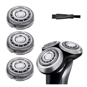 gleway sh60/72 replacement heads compatible with philips series 6000 razor shavers sh60 shaver replacement blades skin protect super compatible with norelco series 6000 model s6810/82, s6850/85