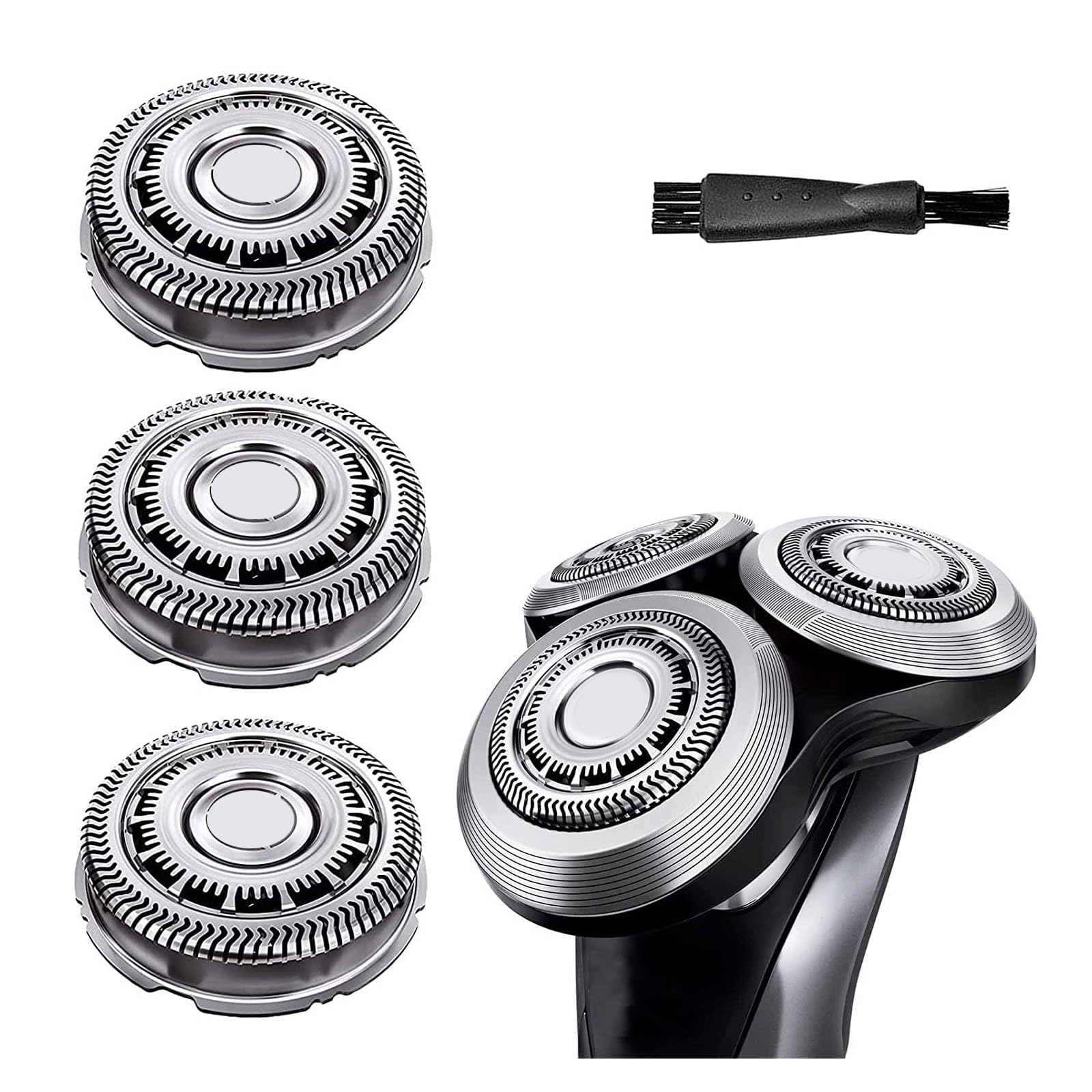 Gleway SH60/72 Replacement Heads Compatible with Philips Series 6000 Razor Shavers SH60 Shaver Replacement Blades Skin Protect Super Compatible with Norelco Series 6000 Model S6810/82, S6850/85