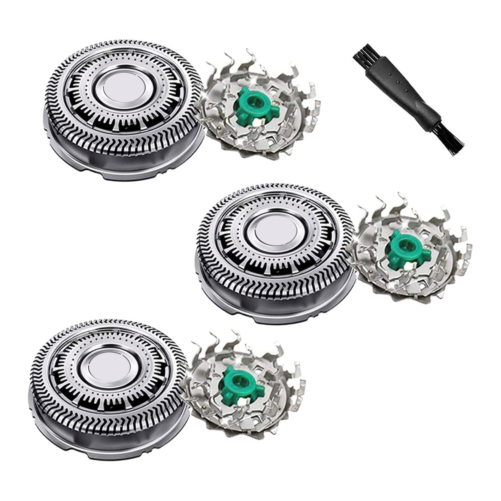 Gleway SH60/72 Replacement Heads Compatible with Philips Series 6000 Razor Shavers SH60 Shaver Replacement Blades Skin Protect Super Compatible with Norelco Series 6000 Model S6810/82, S6850/85