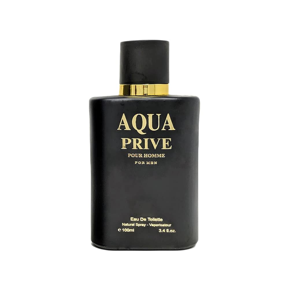 META-BOSEM Aqua Prive, Men's Cologne Eau de Toilette Natural Spray - Citrus Woody Notes - Fresh Scent - Great Holiday Gift - for All Day Use - a Classic Bottle, 3.4 Fluid Ounce/100Ml