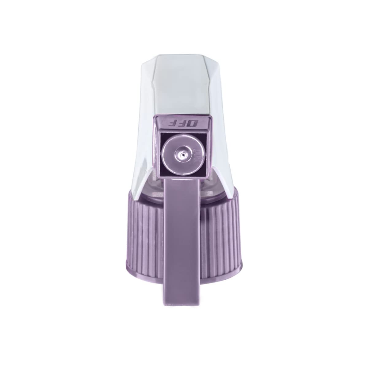 DOMPEL Trigger Sprayers valves, color lilac, thread 28/410, made with stainless steel springs and glass balls, with spray and stream Model 101D. (Spray heads only, bottles not included) (2)