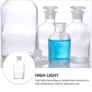 TEHAUX 1pc Reagent Bottle Sample Bottle Chemicals Bottle Sample Sealing Bottle Chemicals Glass Bottle