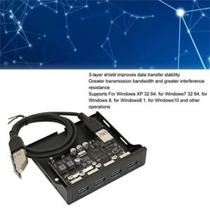 3.5 Inch Front Panel USB Hub, PCIE to USB 3.0 PC Front Panel Anti Interference for PC