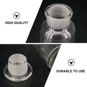 TEHAUX 1pc Reagent Bottle Sample Bottle Chemicals Bottle Sample Sealing Bottle Chemicals Glass Bottle