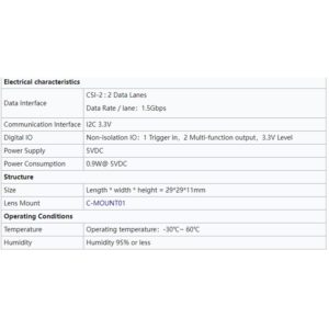 6.0MP Machine Vision MIPI CSI-2 Camera, MV-MIPI-IMX178M for All Raspberry Pi and Jetson NX and Nano (IMX178M and ADP-MV1)