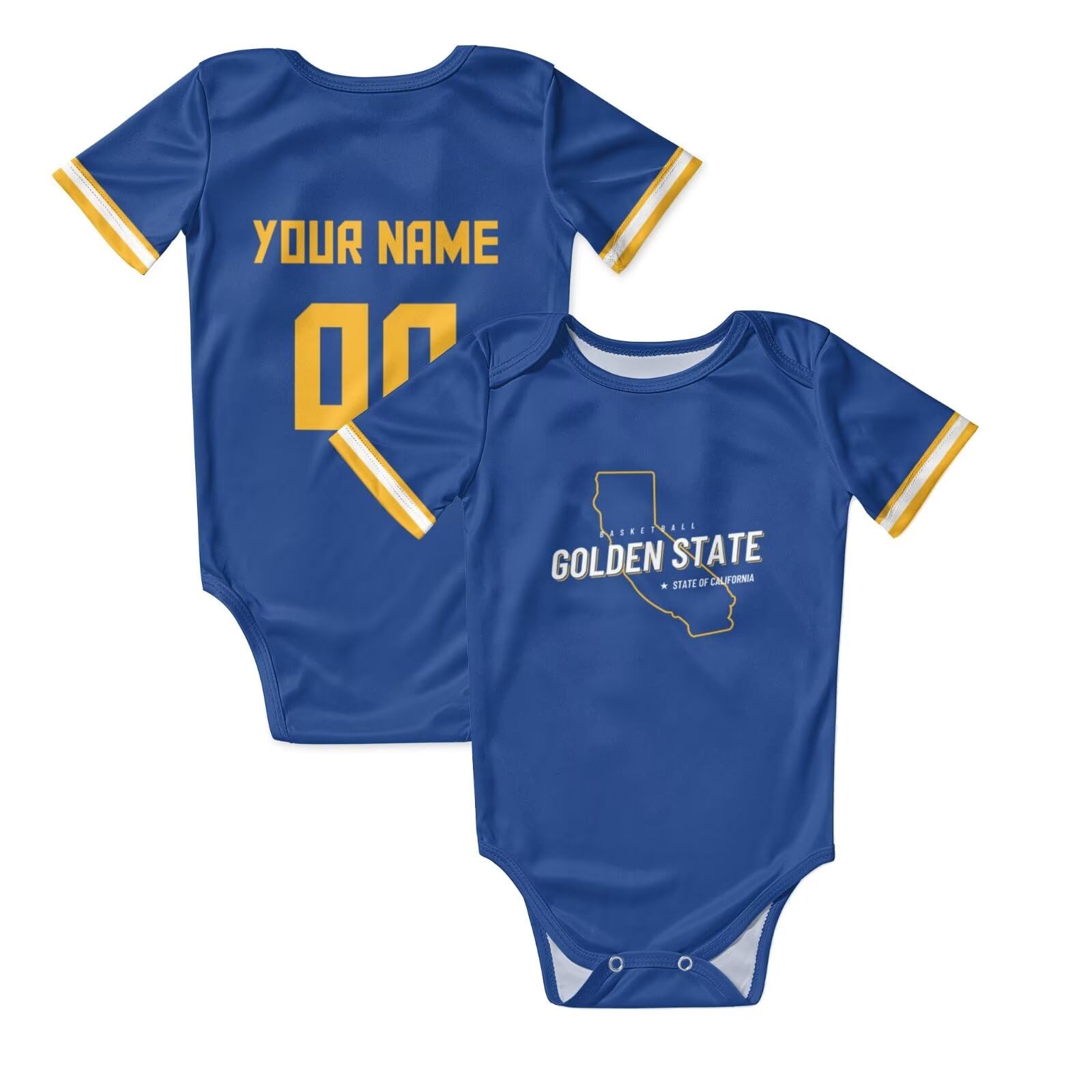 Ofxxu Basketball City Baby Clothes,Custom Basketball Baby apparel,Personalized Name Number Birthday Gifts for Newborn & Infant 3M-2T