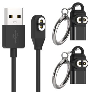 charging cable replacement for aftershokz aeropex as800 & shokz openrun pro & openrun & openrun mini & opencomm, usb charger cord with type c adapter for aftershokz aeropex bone conduction headphones