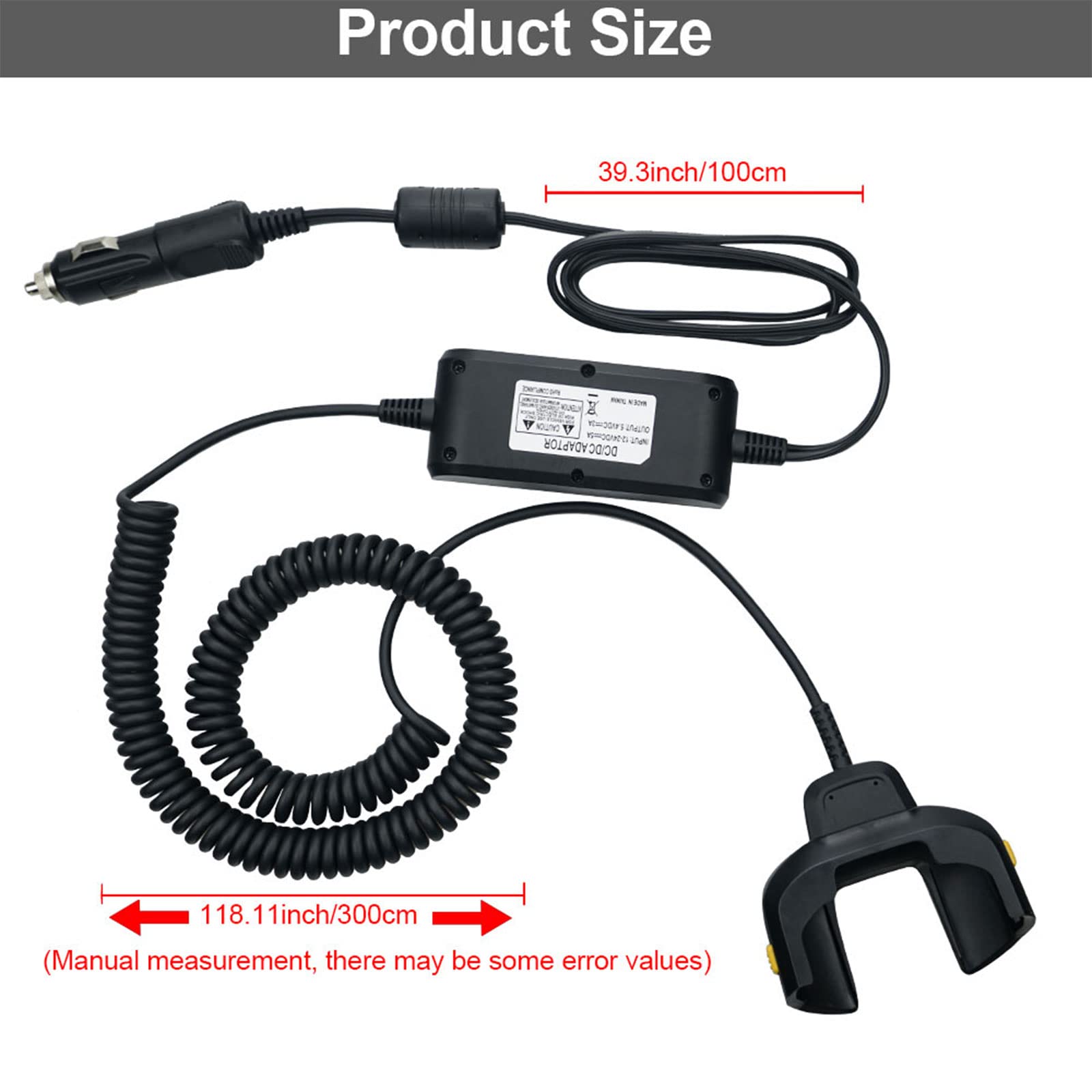 IYOUBOL Vehicle Charger Cable for TC70 TC72,Car Charger Cable for Zebra Symbol TC70X TC77,CBL-TC7X-USB1-01 Scanner Handheld Computer PDA Charger Accessories