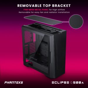 Phanteks Eclipse G500A Mid Tower Case, DRGB, Black