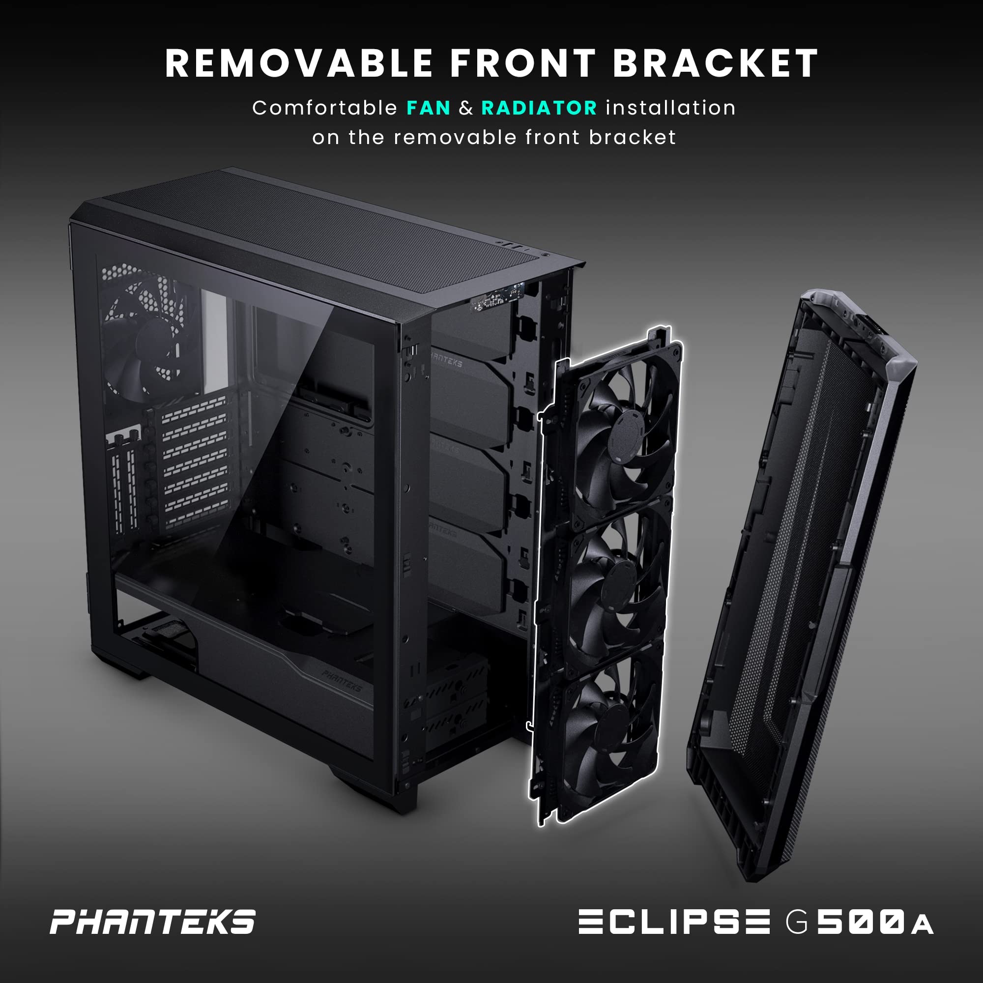 Phanteks Eclipse G500A Performance Mid Tower Case, Black