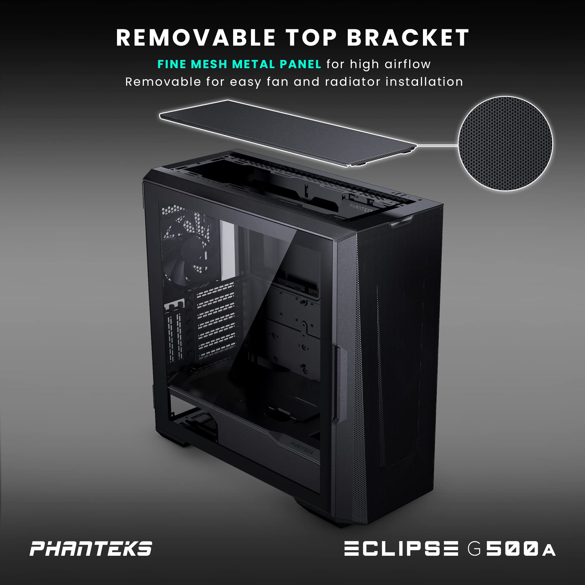 Phanteks Eclipse G500A Performance Mid Tower Case, Black