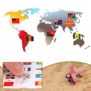 BENBO 384Pcs World Flag Stickers Flag Stickers Country Sticker Country Flags of The World Sticker 192 Countries Flag Stickers for School, Journal, Scrapbook