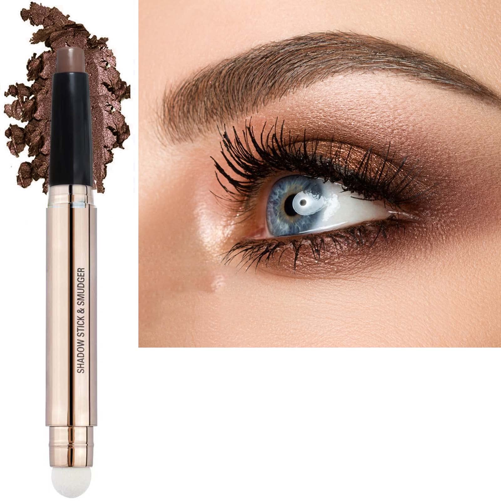 MAY FOLTREN Waterproof Hypoallergenic Eyeshadow Pencil in Bright Brown #17