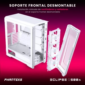 Phanteks Eclipse G500A Mid Tower Case, DRGB, Matte White