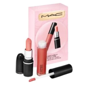 mac holiday exclusive blowin' bubbles lip duo: pink