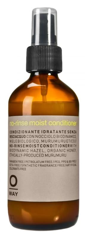 0way No-Rinse Moist Conditioner, Made in Italy, Biodynamic Ingredients - Leave In Conditioner Spray for Moisture (5.4 oz)