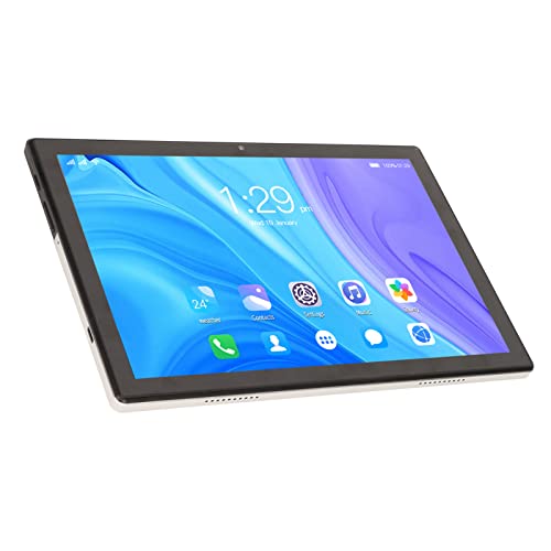 PUSOKEI 10 Inch Tablet for 11,Silver Grey,6G RAM / 128G ROM / 1920x1200 IPS Screen, Mt6750 8 Cores CPU,USB C Port Charging,4G Calling Tablet for Kid & Adults