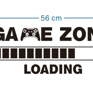 UILMNIY Kids Room Game Zone Loading Decor Wall Sticker Boys Bedroom Gaming Room Wall Decal Living Room Wall Art Mural AFN112 (57x25cm)