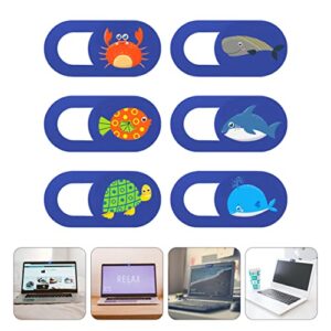 SOLUSTRE Slide Animal Marine Desktop Laptop Security Web Ultra Webcam Beach Style for Adhesive Notebook Blocker Decoration Pattern Cover Sea and Privacy Tablet Your Computer with Camera