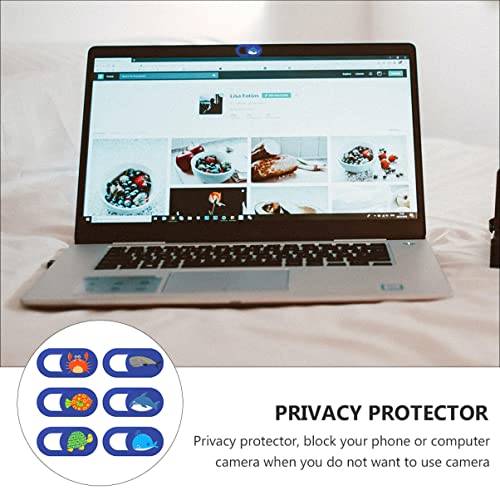 SOLUSTRE Slide Animal Marine Desktop Laptop Security Web Ultra Webcam Beach Style for Adhesive Notebook Blocker Decoration Pattern Cover Sea and Privacy Tablet Your Computer with Camera