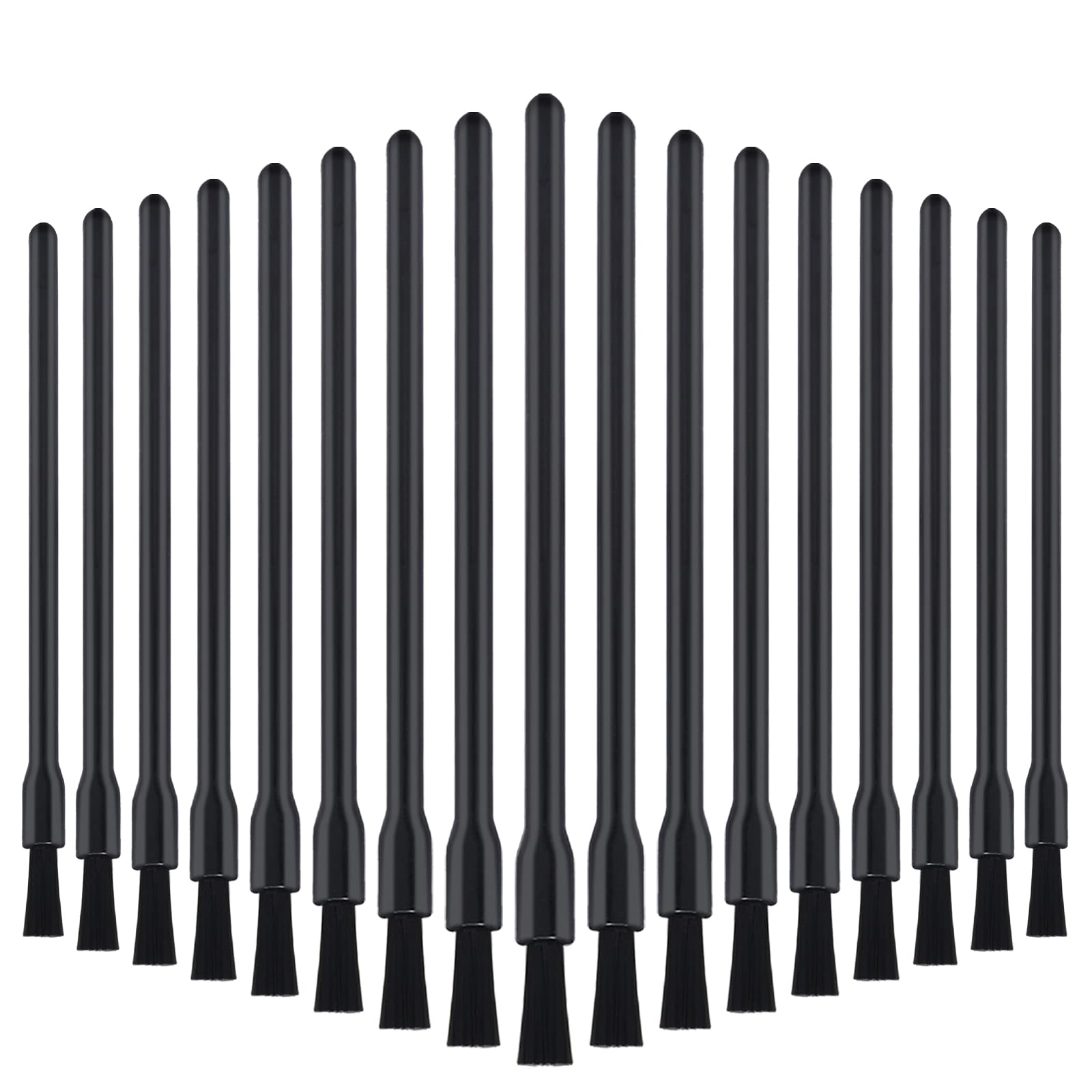 100 Pcs Disposable Lip Brushes Lip Wand Disposable Nail Brushes Makeup Brushes Lip Gloss Brushes Disposable Black Multifunctional Brushes Gift for Making Up Painting and Cookie Tool for Women Girls